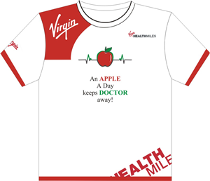 Diseño de Camiseta por Websol para Virgin HealthMiles | Diseño: #1059417