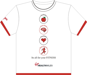 Diseño de Camiseta por Websol para Virgin HealthMiles | Diseño: #1059418
