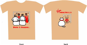 Diseño de Camiseta por purplecrayon para Virgin HealthMiles | Diseño: #1051169