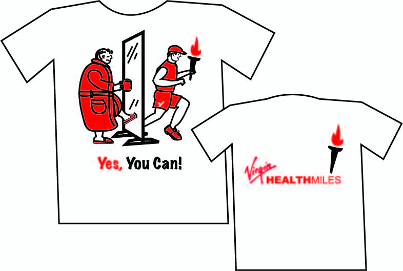 Diseño de Camiseta por purplecrayon para Virgin HealthMiles | Diseño #1053870