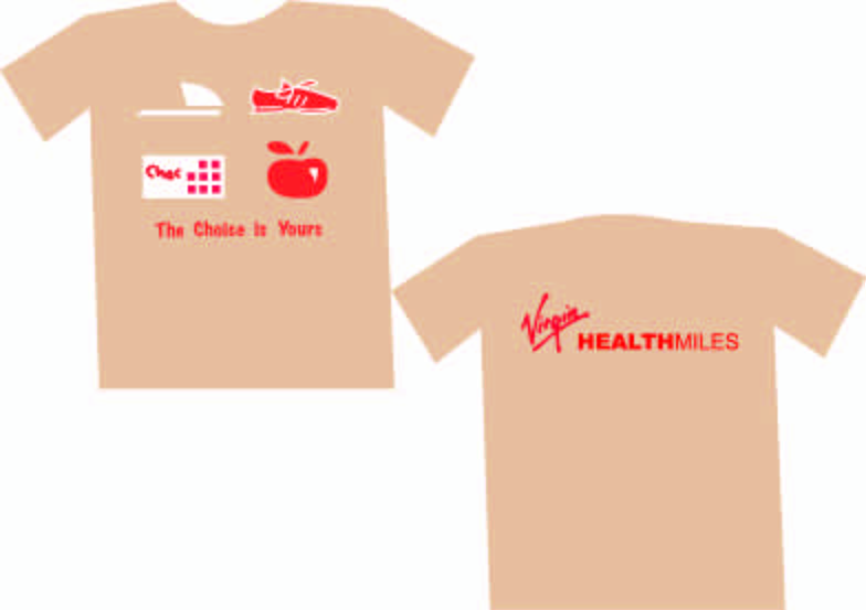 Diseño de Camiseta por purplecrayon para Virgin HealthMiles | Diseño #1056313