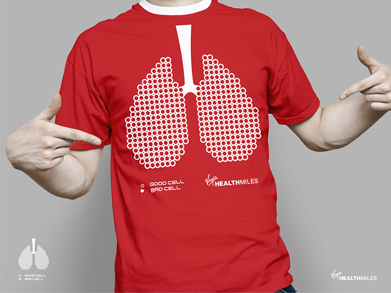 T-shirt Design by maliciadigital for Virgin HealthMiles | Design #1041108
