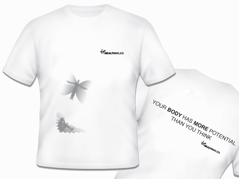 T-shirt Design by Xandra for Virgin HealthMiles | Design #1047606