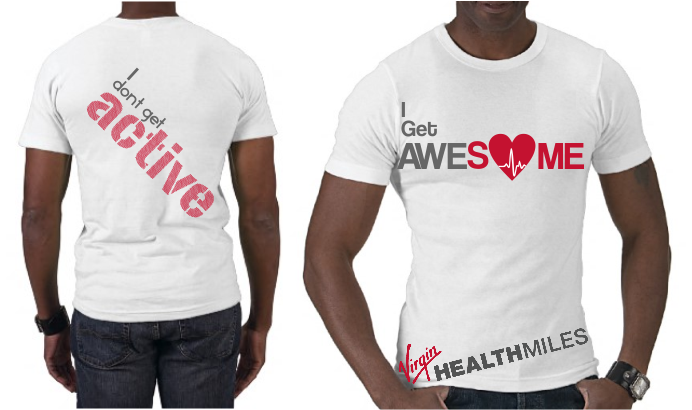 T-shirt Design by Olisoft for Virgin HealthMiles | Design #1078341