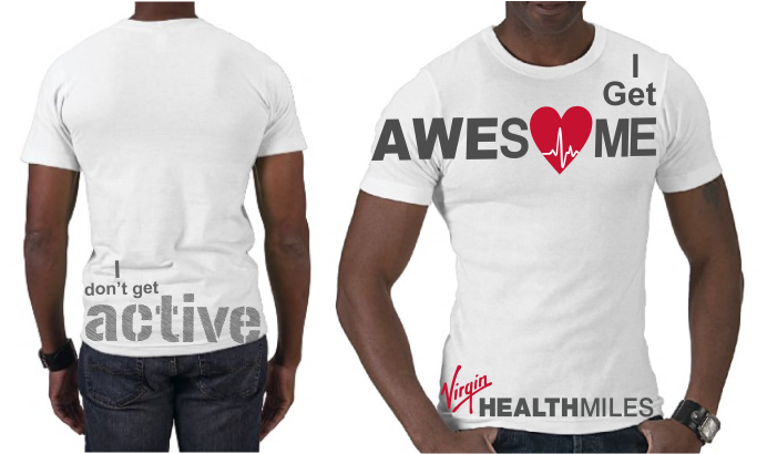 T-shirt Design by Olisoft for Virgin HealthMiles | Design #1082713