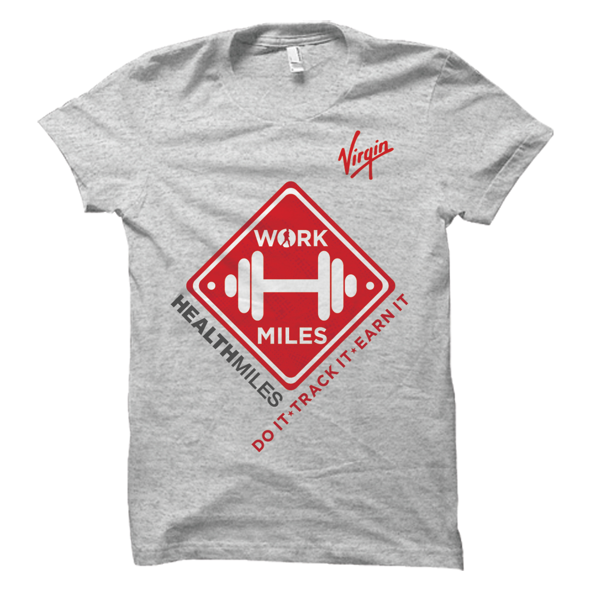 T-shirt Design by Dots & Coms for Virgin HealthMiles | Design #1052425
