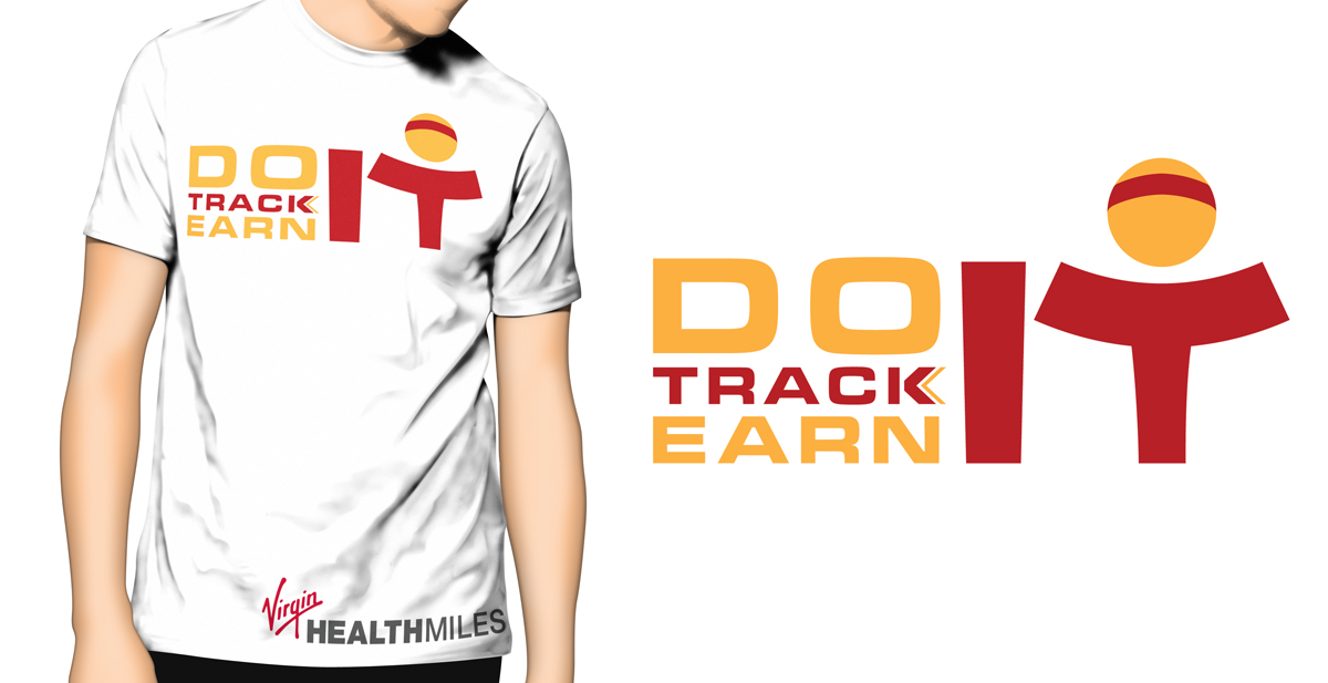 T-shirt Design by Dots & Coms for Virgin HealthMiles | Design #1052437