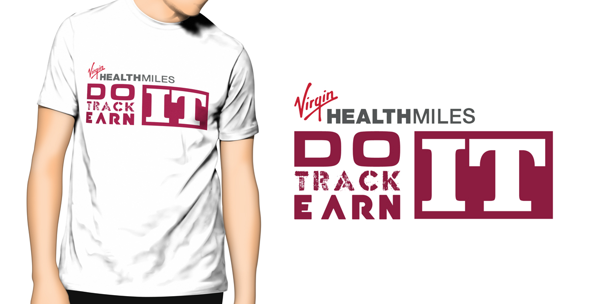 T-shirt Design by Dots & Coms for Virgin HealthMiles | Design #1052443