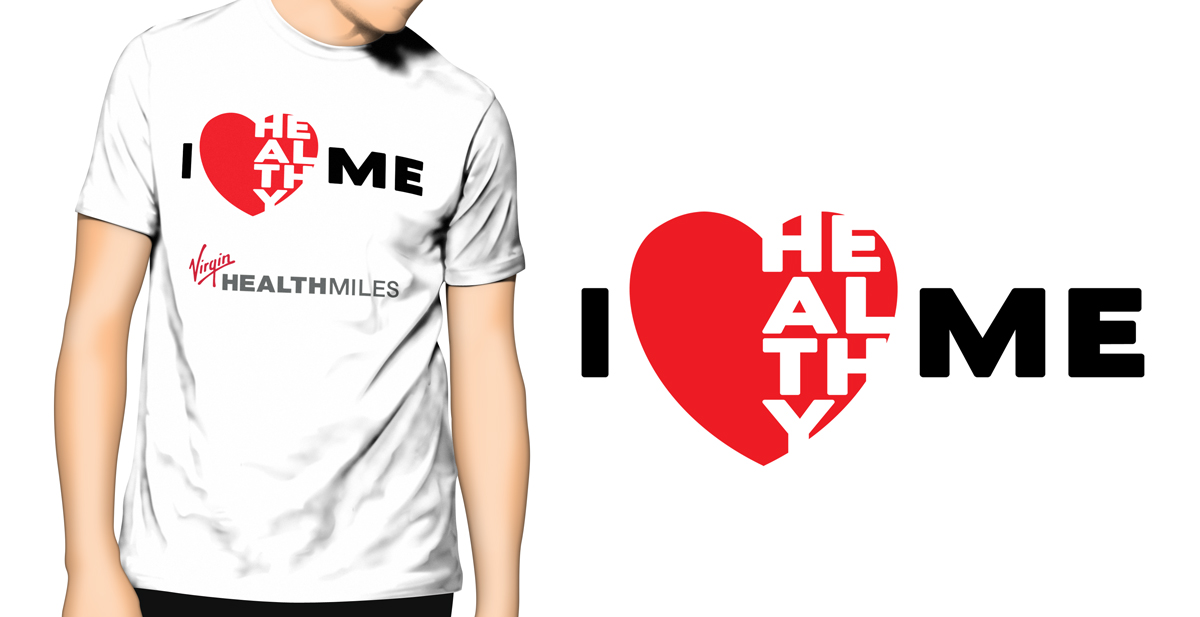 T-shirt Design by Dots & Coms for Virgin HealthMiles | Design #1052445