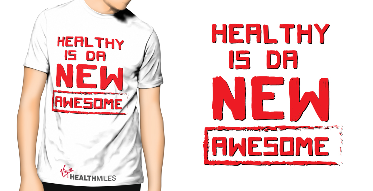 Design de T-shirt par Dots & Coms pour Virgin HealthMiles | Design #1052495