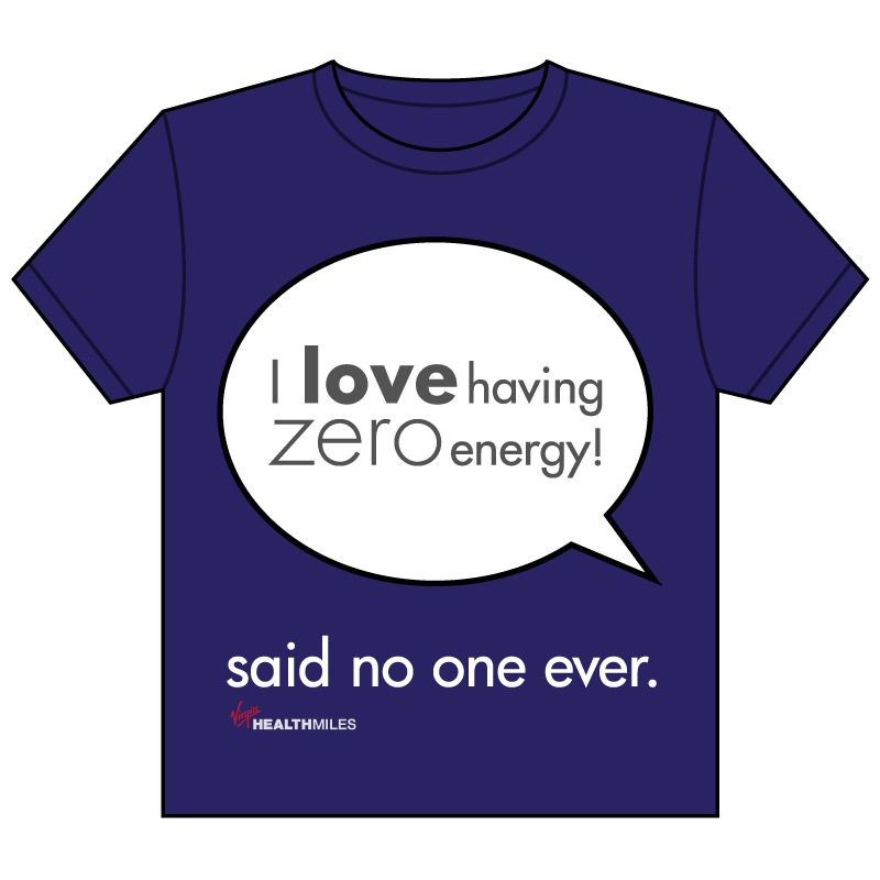 T-shirt Design by Graffical Sam for Virgin HealthMiles | Design #1065607