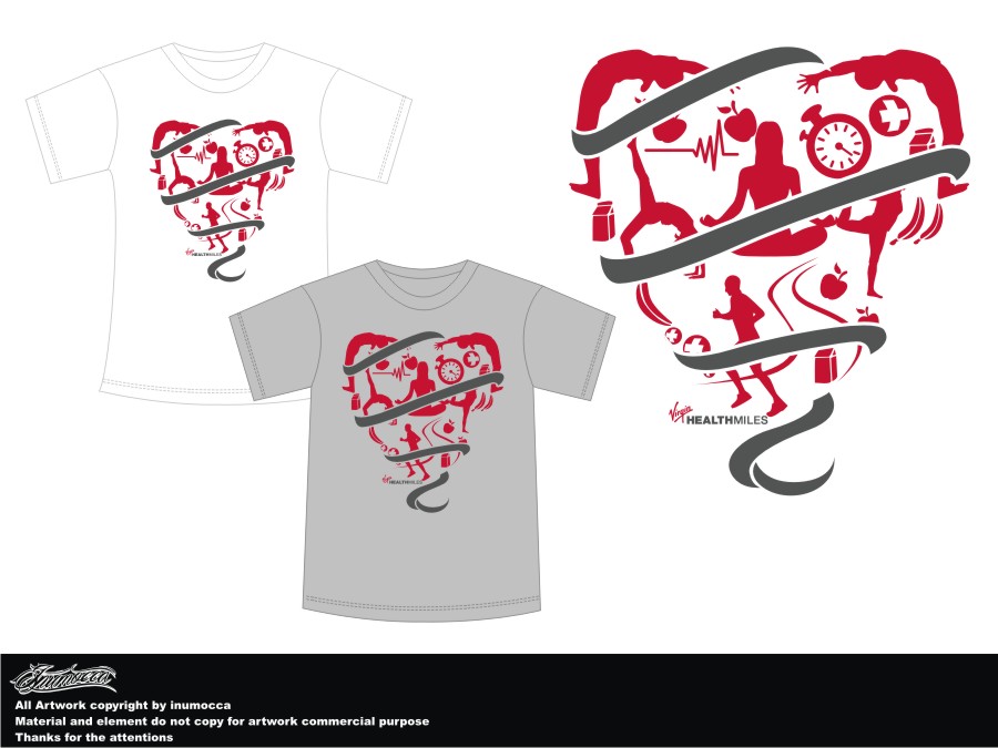 Diseño de Camiseta por inumocca para Virgin HealthMiles | Diseño #1057044