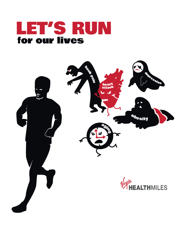 T-shirt Design by MNM for Virgin HealthMiles | Design #1039290