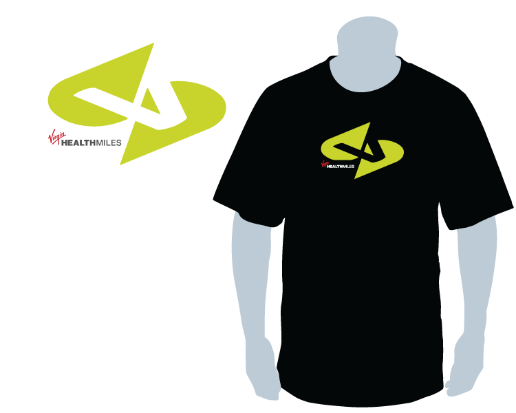 T-shirt Design by GreenLamp for Virgin HealthMiles | Design #1057173