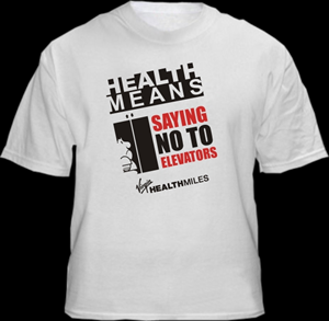 T-shirt Design by JHG for Virgin HealthMiles | Design: #1053997