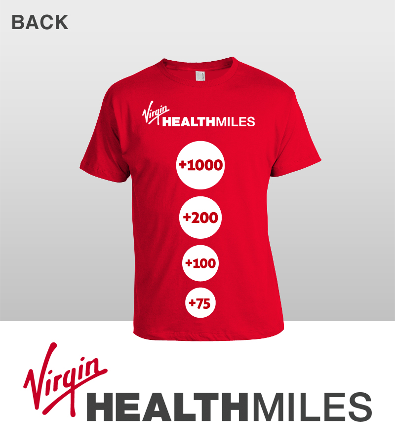 T-shirt Design by lukedavies for Virgin HealthMiles | Design #1036377