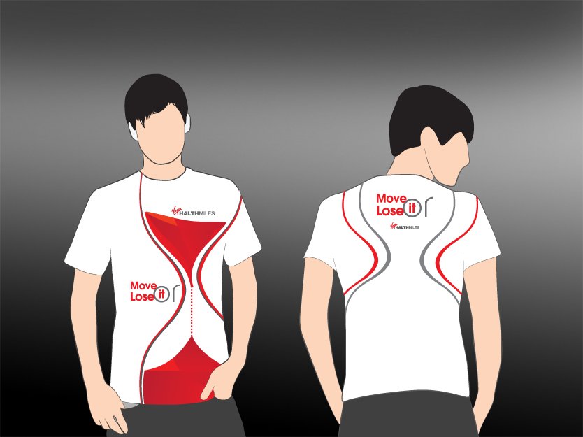 Diseño de Camiseta por Inventive_Jewel para Virgin HealthMiles | Diseño #1055261