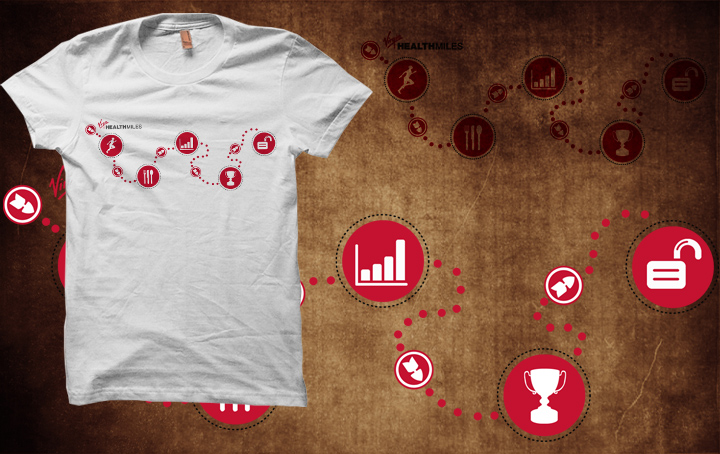 Diseño de Camiseta por Ambrech para Virgin HealthMiles | Diseño #1057377