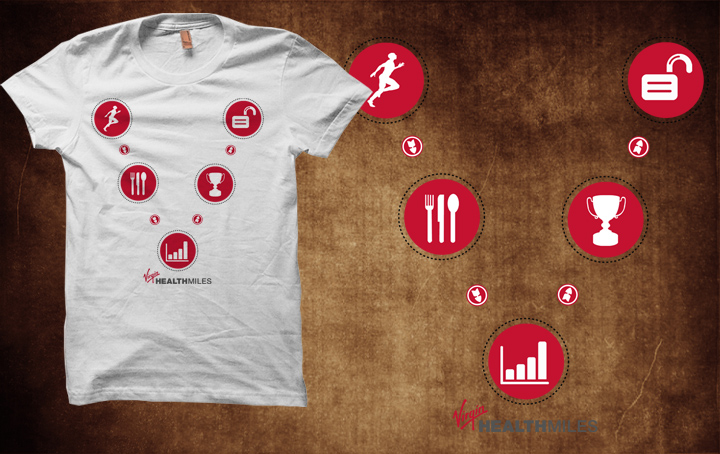 Diseño de Camiseta por Ambrech para Virgin HealthMiles | Diseño #1057419