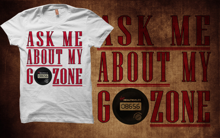 T-shirt Design by Ambrech for Virgin HealthMiles | Design #1082296