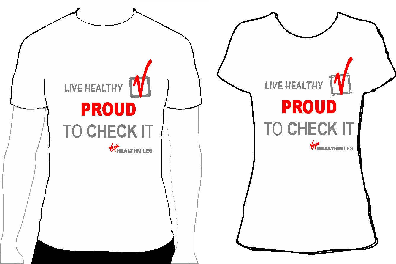 Diseño de Camiseta por dekyra para Virgin HealthMiles | Diseño #1042405