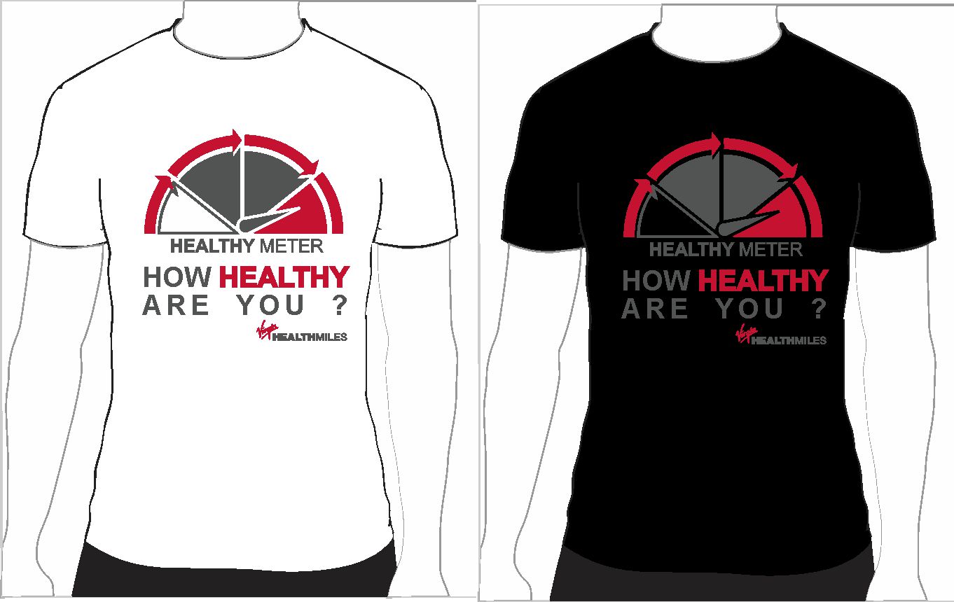 Diseño de Camiseta por dekyra para Virgin HealthMiles | Diseño #1052328