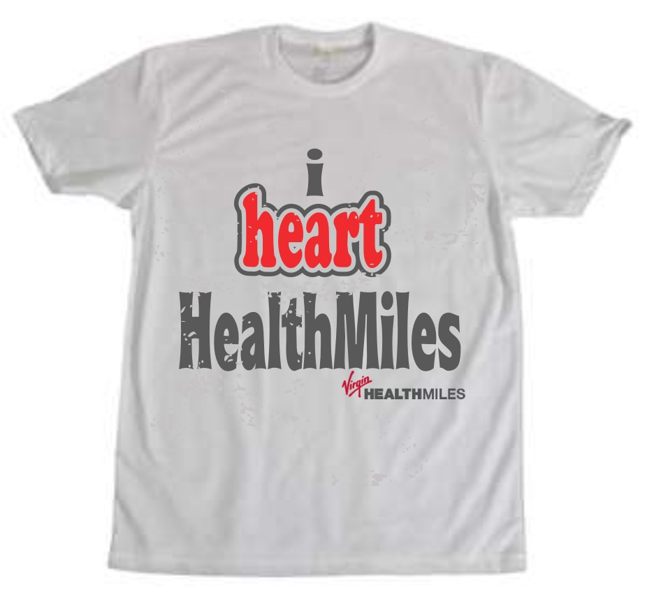 T-shirt Design by darrearl for Virgin HealthMiles | Design #1081229