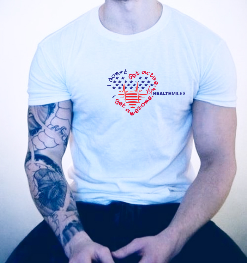 T-Shirt-Design von David für Virgin HealthMiles | Design #1080461