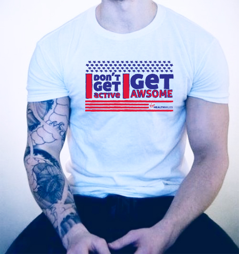 T-shirt Design by David for Virgin HealthMiles | Design #1080475