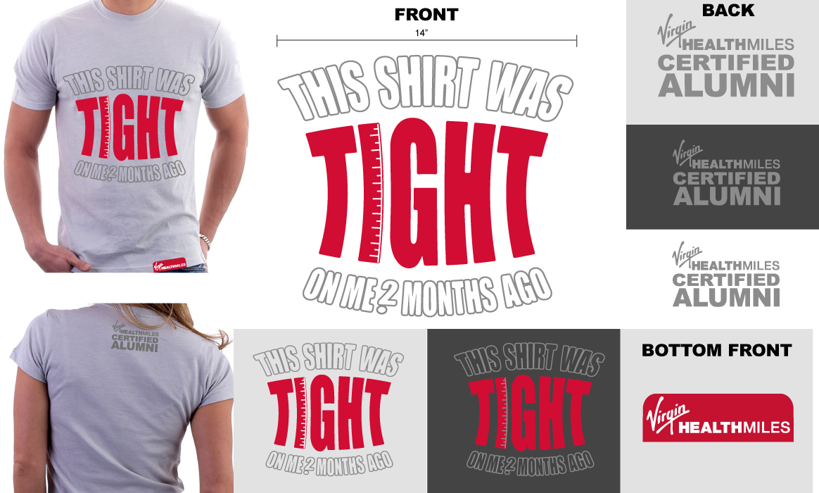 T-shirt Design by mCKhoy for Virgin HealthMiles | Design #1066706