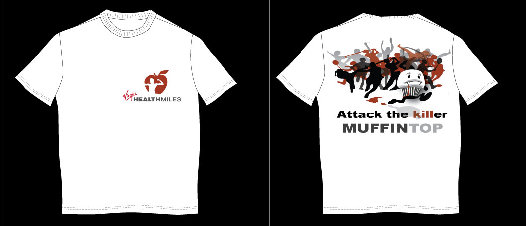 Design de T-shirt par Angler Designs pour Virgin HealthMiles | Design #1058097