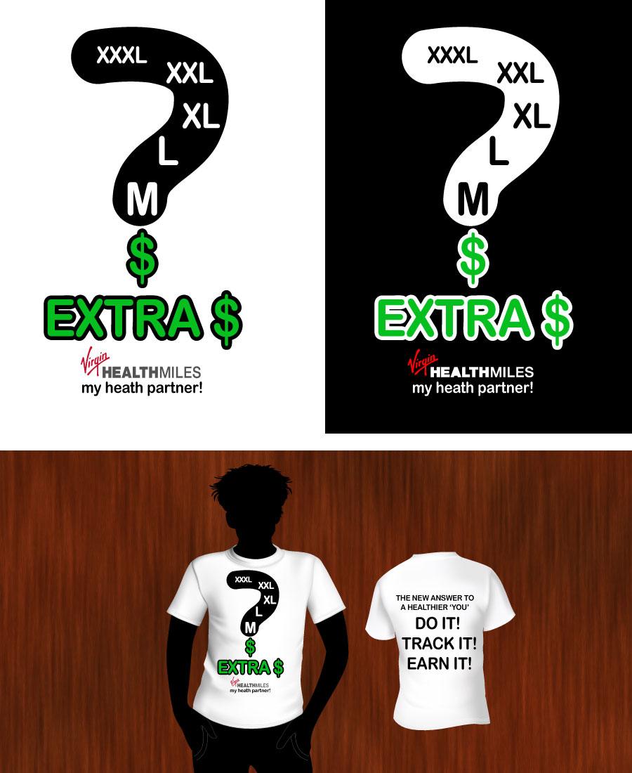 Diseño de Camiseta por Bling Connect Ink para Virgin HealthMiles | Diseño #1029360
