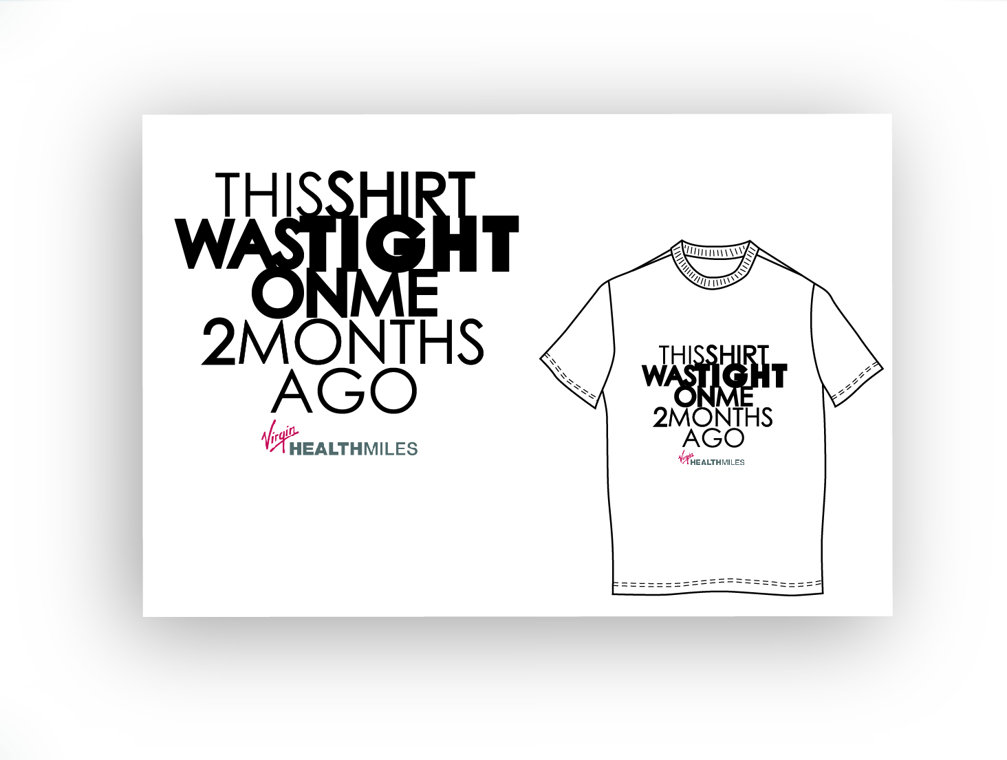T-shirt Design by DAStudioDesigns for Virgin HealthMiles | Design #1061045