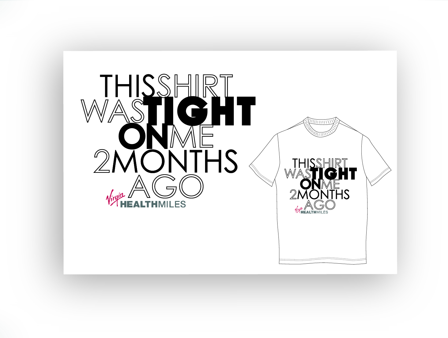 T-shirt Design by DAStudioDesigns for Virgin HealthMiles | Design #1061046