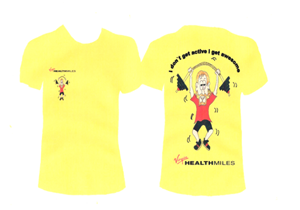 T-shirt Design by stevies cartoons for Virgin HealthMiles | Design: #1079445