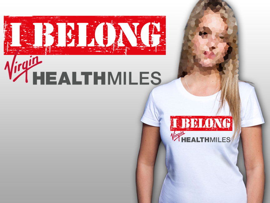 T-shirt Design by marasigan for Virgin HealthMiles | Design #1049293