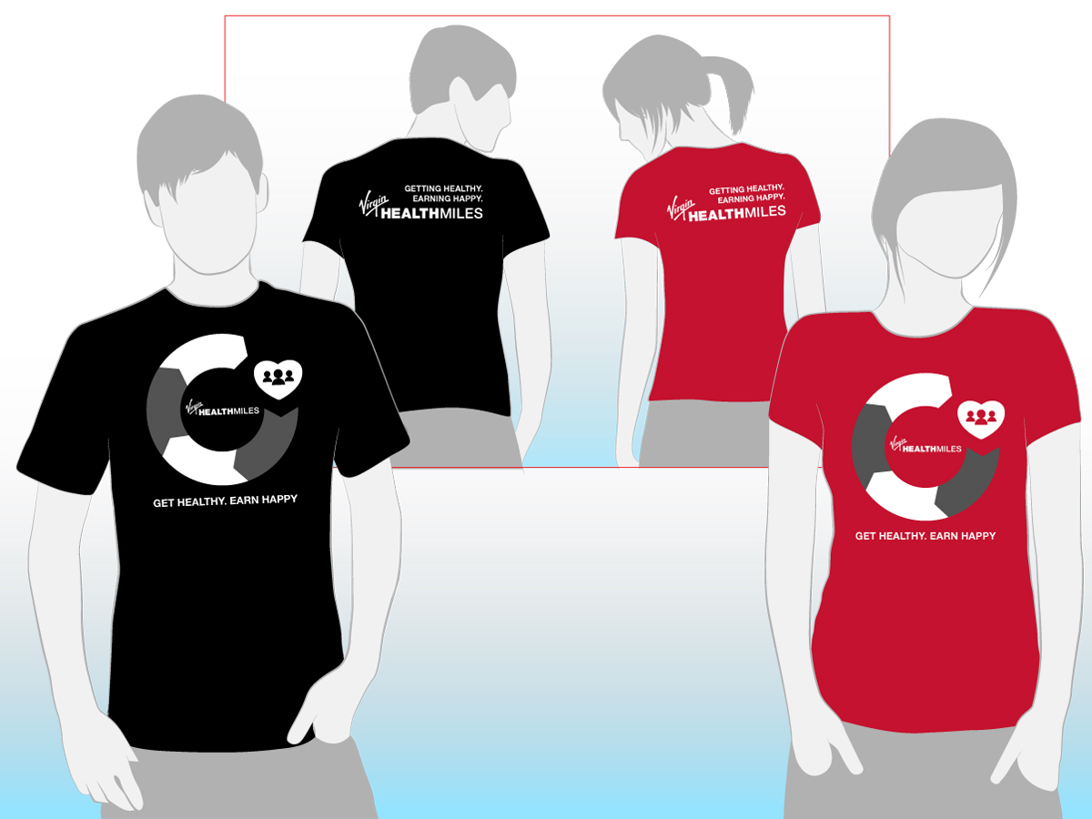 T-shirt Design by roddy_fwc for Virgin HealthMiles | Design #1040061
