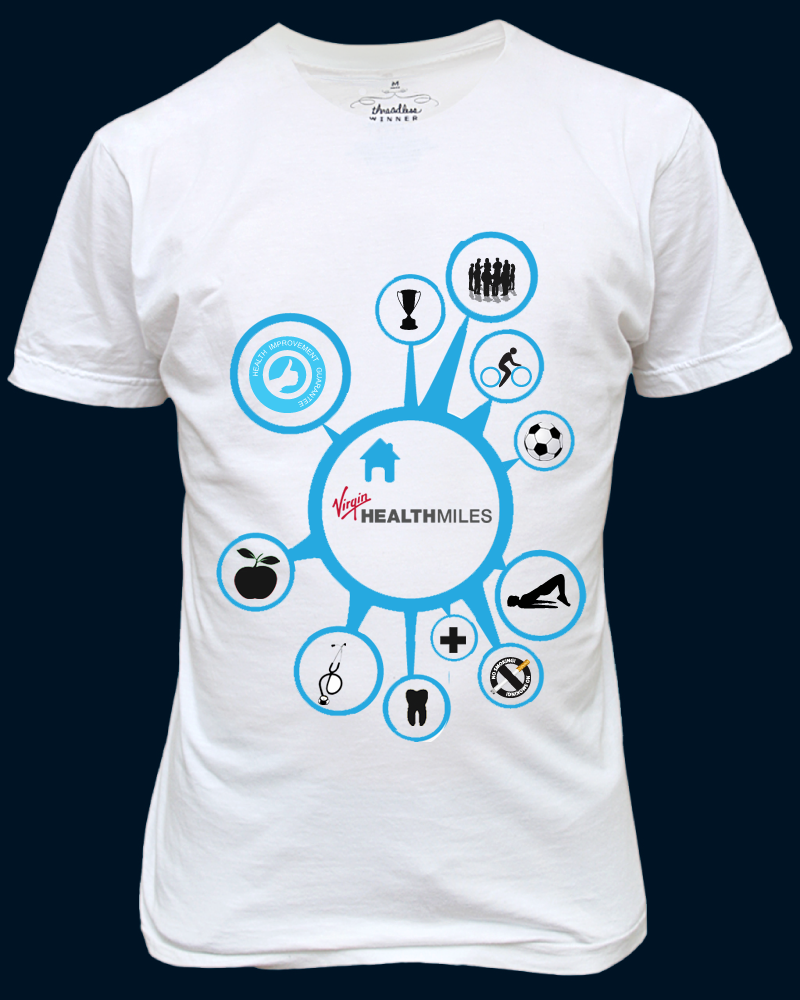 T-shirt Design by Anyl Thapa for Virgin HealthMiles | Design #1049340