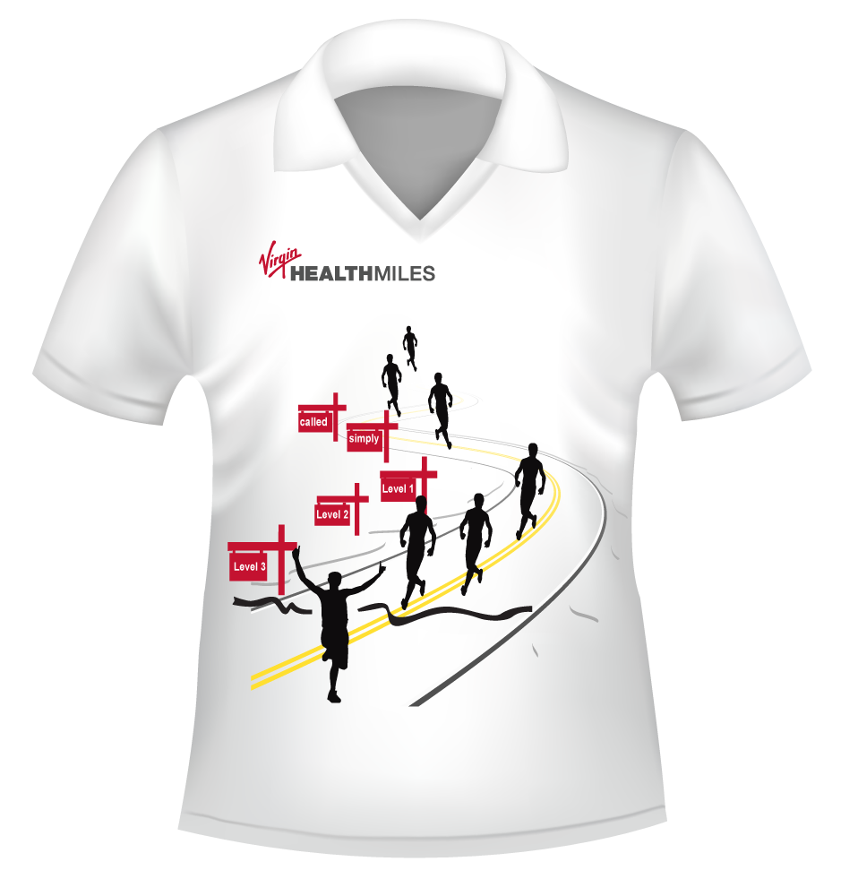 T-shirt Design by Anyl Thapa for Virgin HealthMiles | Design #1059177
