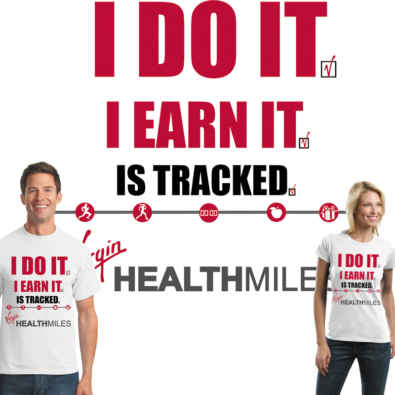 T-shirt Design by Victor.Martinez for Virgin HealthMiles | Design #1052831
