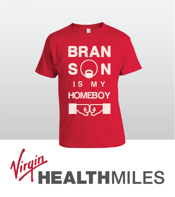 T-shirt Design by Ryan Orlowski for Virgin HealthMiles | Design #1062338