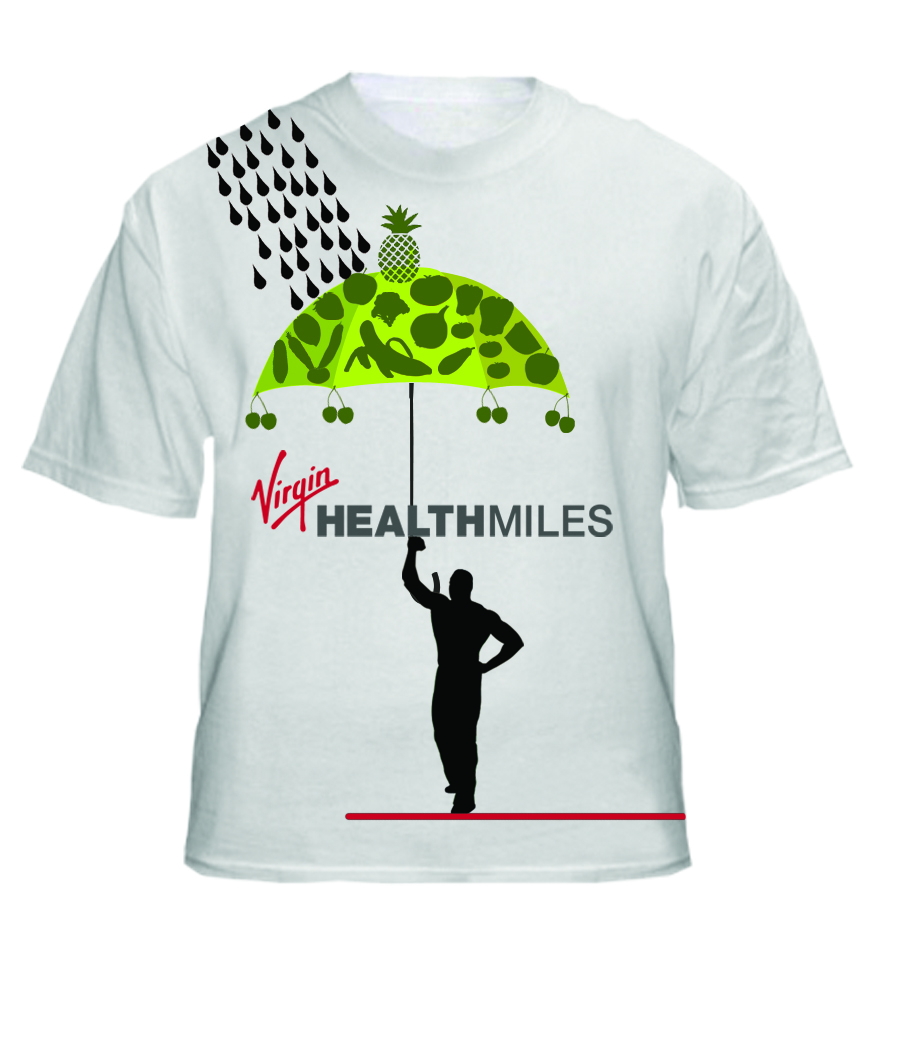 Design de T-shirt par MasterDesign pour Virgin HealthMiles | Design #1041645