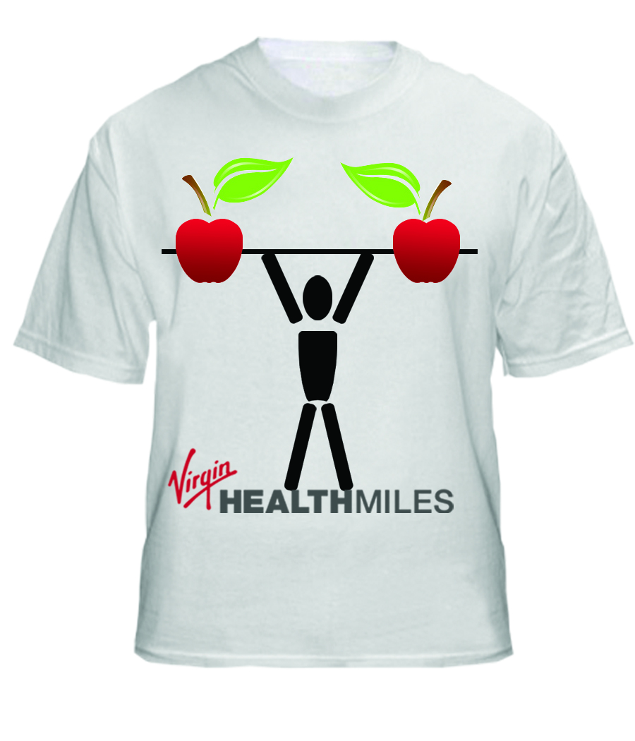 T-shirt Design by MasterDesign for Virgin HealthMiles | Design #1041648
