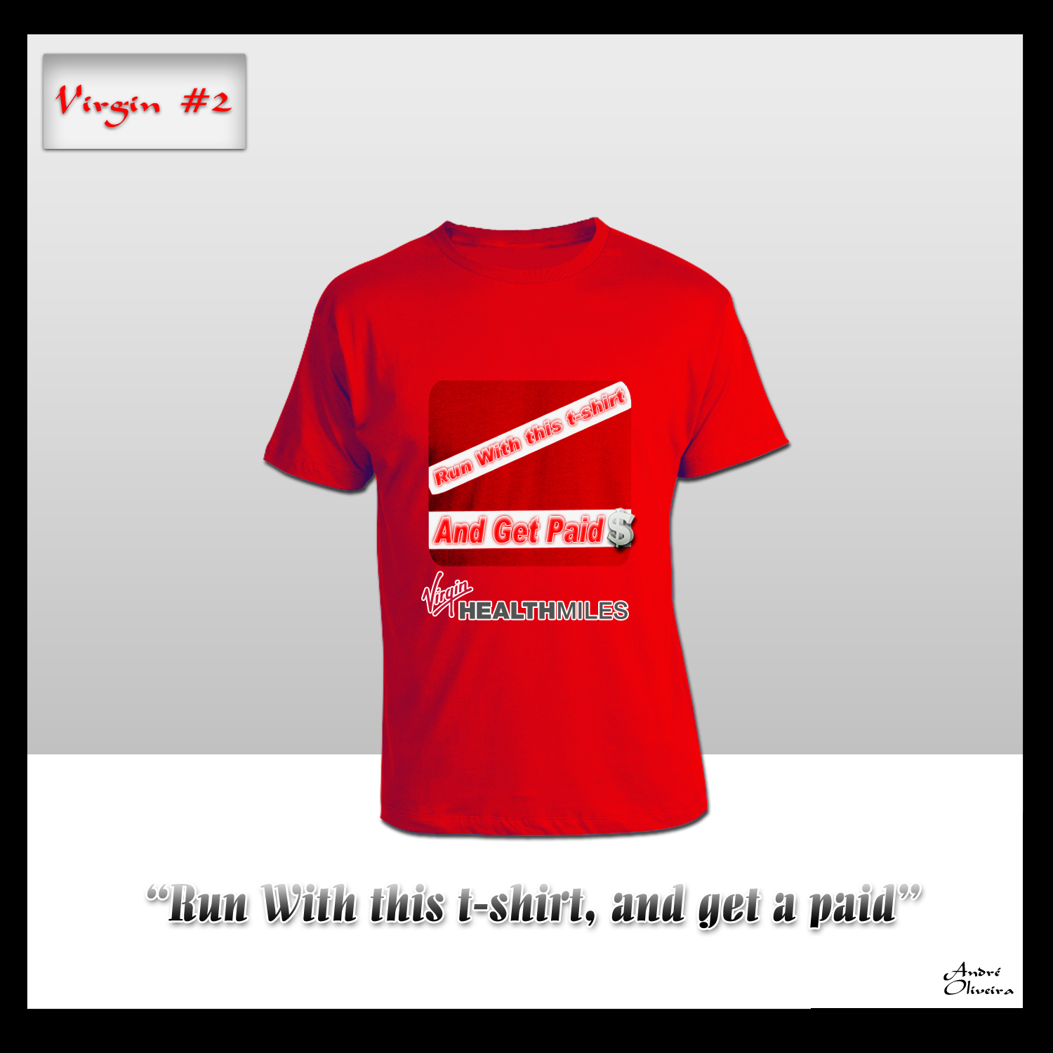 Diseño de Camiseta por André Oliveira para Virgin HealthMiles | Diseño #1042856