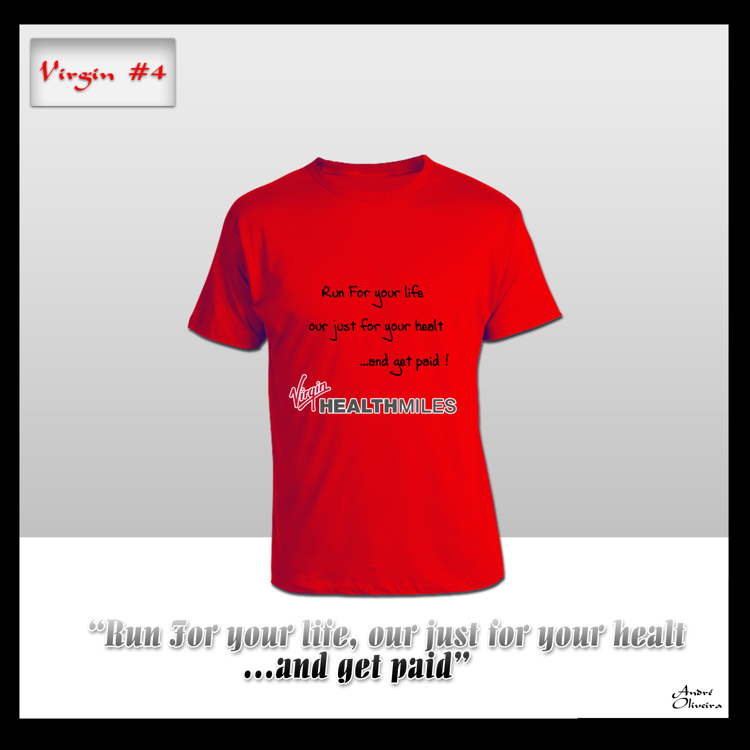 Design de T-shirt par André Oliveira pour Virgin HealthMiles | Design #1042861