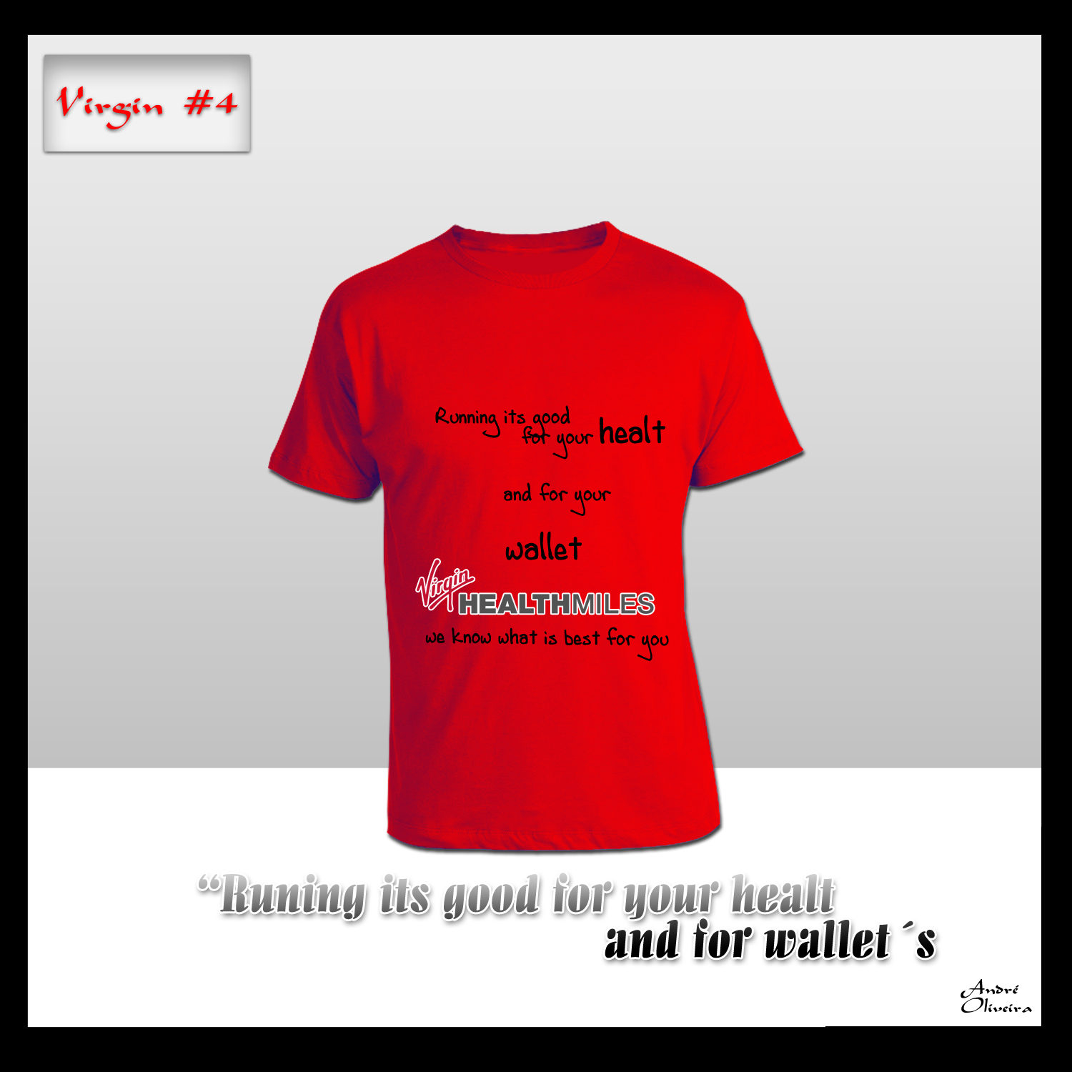 Design de T-shirt par André Oliveira pour Virgin HealthMiles | Design #1042865