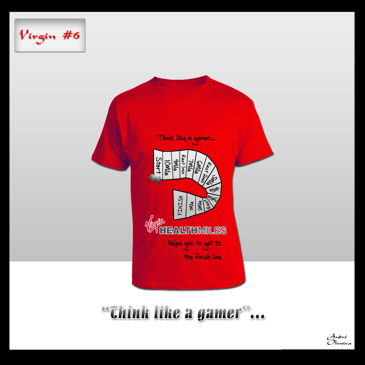 T-Shirt-Design von André Oliveira für Virgin HealthMiles | Design #1042880
