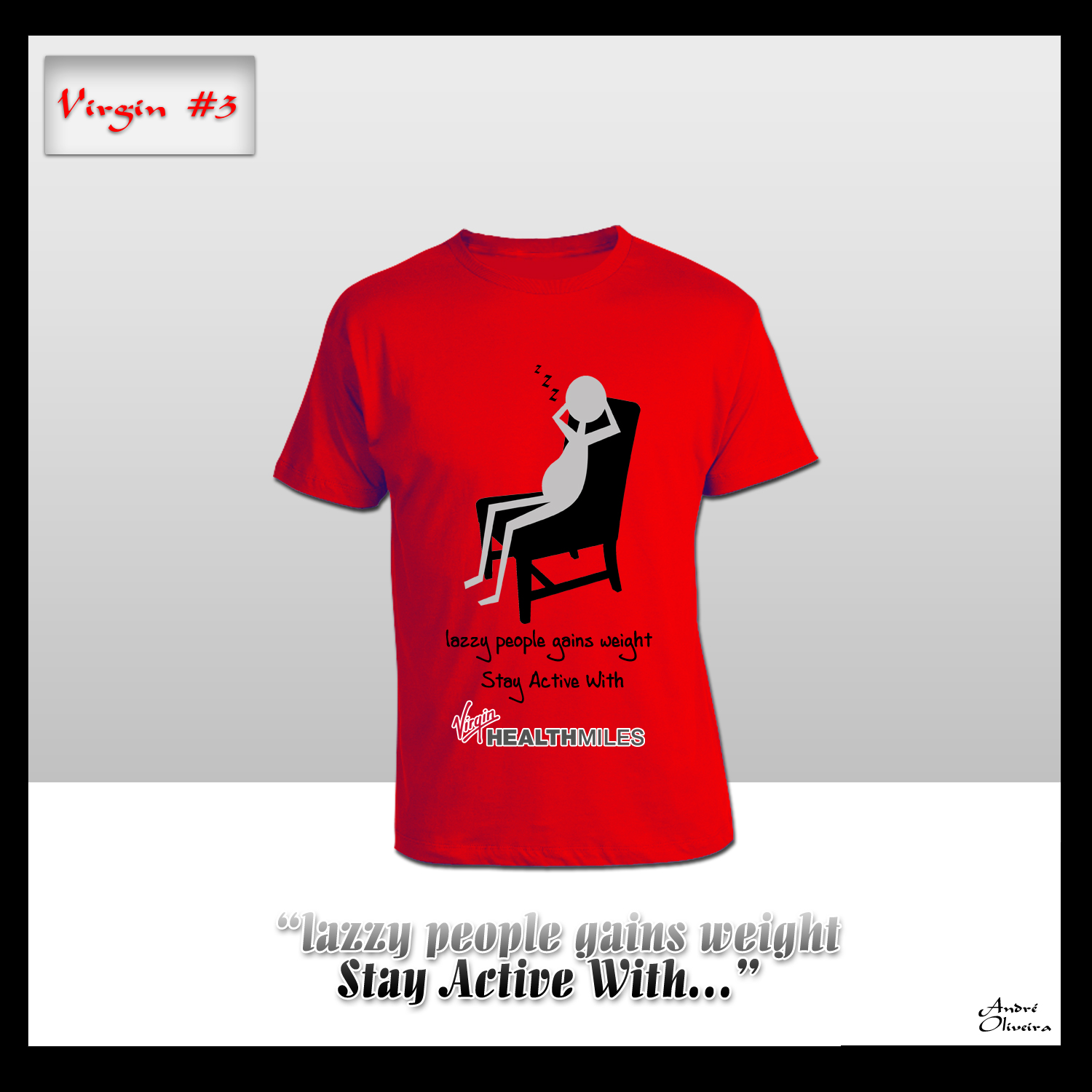 Design de T-shirt par André Oliveira pour Virgin HealthMiles | Design #1042893