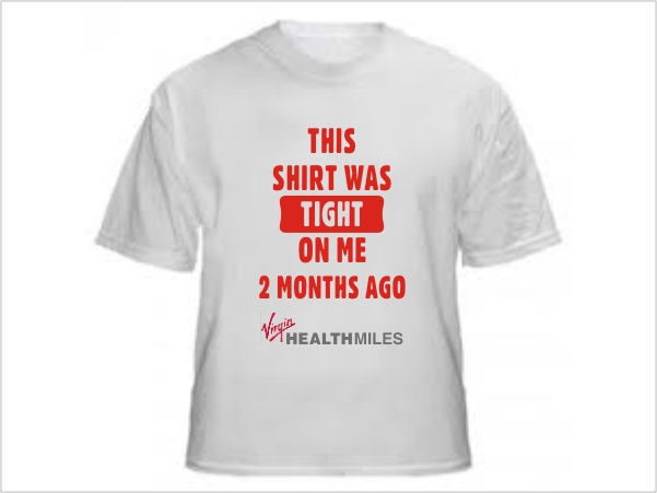 T-shirt Design by LogoShop for Virgin HealthMiles | Design #1069988