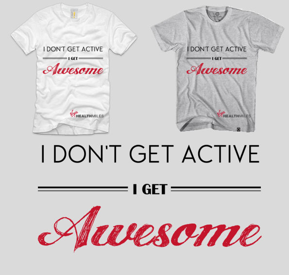 T-shirt Design by Raka for Virgin HealthMiles | Design #1061605